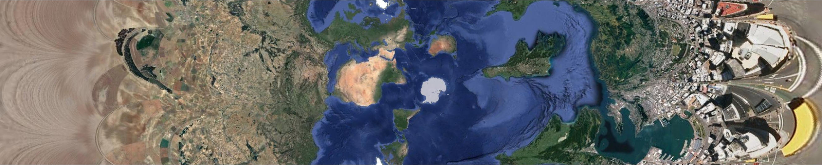 Wellington NZ Antipodal Projection